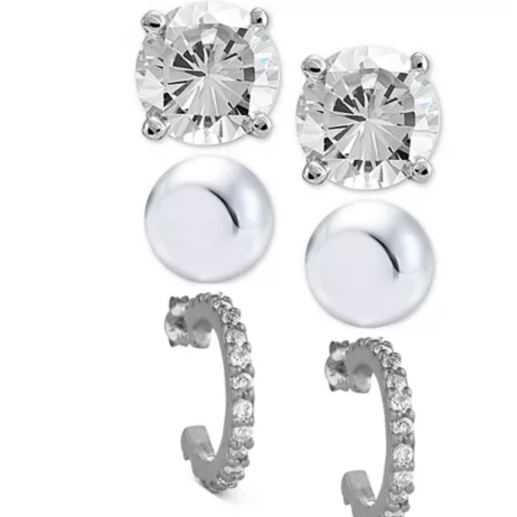 Cubic Zirconia Sterling Silver Earring 20$